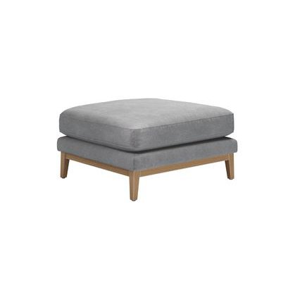 Costello Large Rectangular Footstool in Earl Grey Smart Velvet - sofa.com