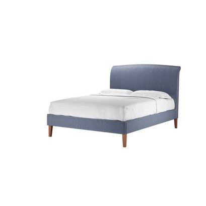 Thea King Bed in Sapphire Smart Velvet - sofa.com