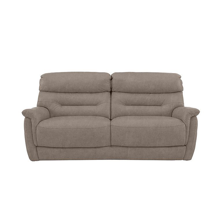 Chicago 3 Seater Fabric Sofa - Dove