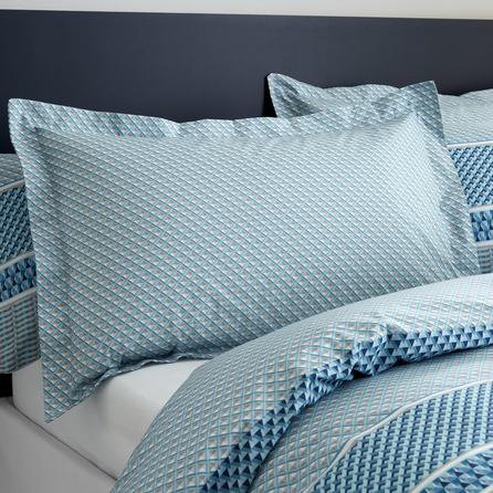 Miami Blue Oxford Pillowcase Blue