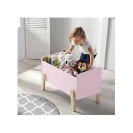 Vipack Kiddy Wooden Kids Toy Box - Old Pink