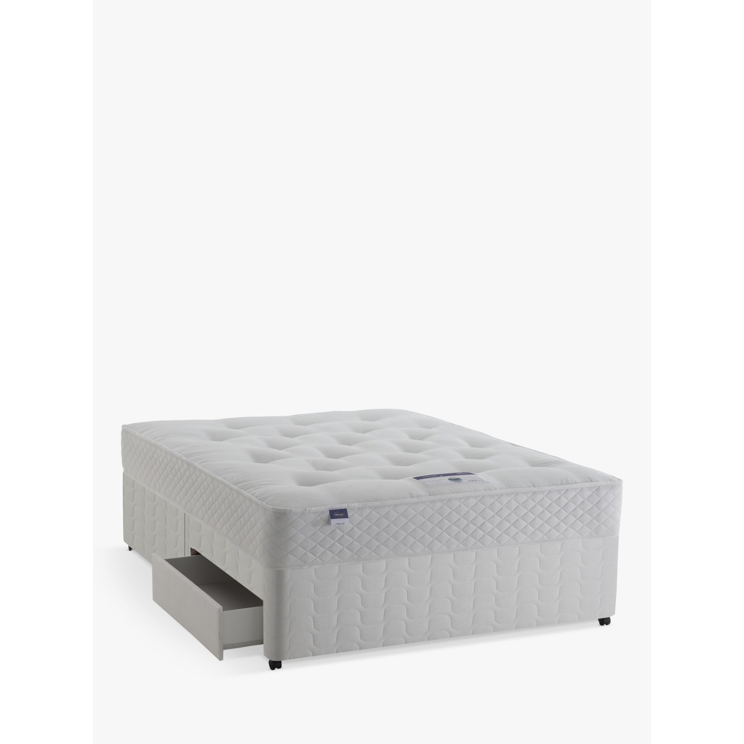 Silentnight Sleep Soundly Miracoil Ortho Divan Base and Mattress Set, Firm, Double