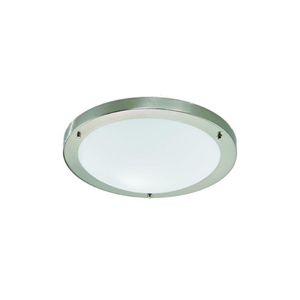 C1220 Flush Bathroom Light in Satin Nickel