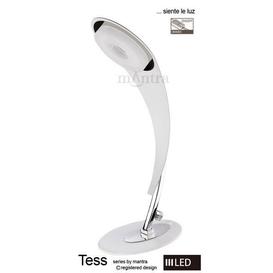 M8152 Tess LED 1 Light Table Lamp in White and Chrome