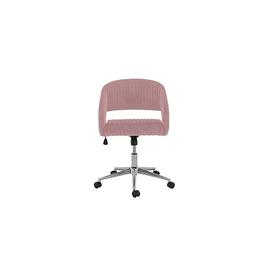 Coco Swivel Office Chair - Pink Velvet