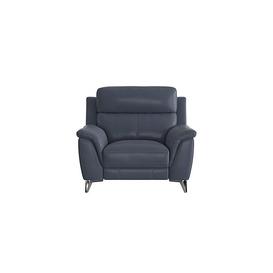 Contempo NC Leather Power Recliner Armchair - NC Ocean Blue