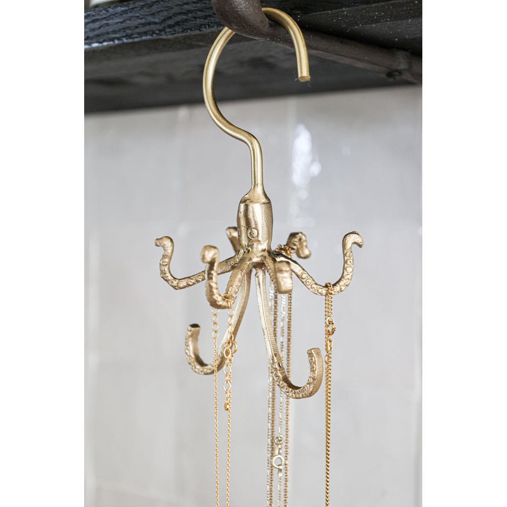 Recycled Brass Octopus Multi Hanger