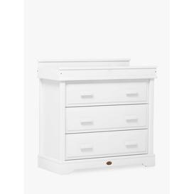 Boori Universal 3 Drawer Dresser with Squared Changing Station, White