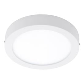 Eglo 96671 Fueva-C LED Flush Round Ceiling Light In White - Dia: 300mm