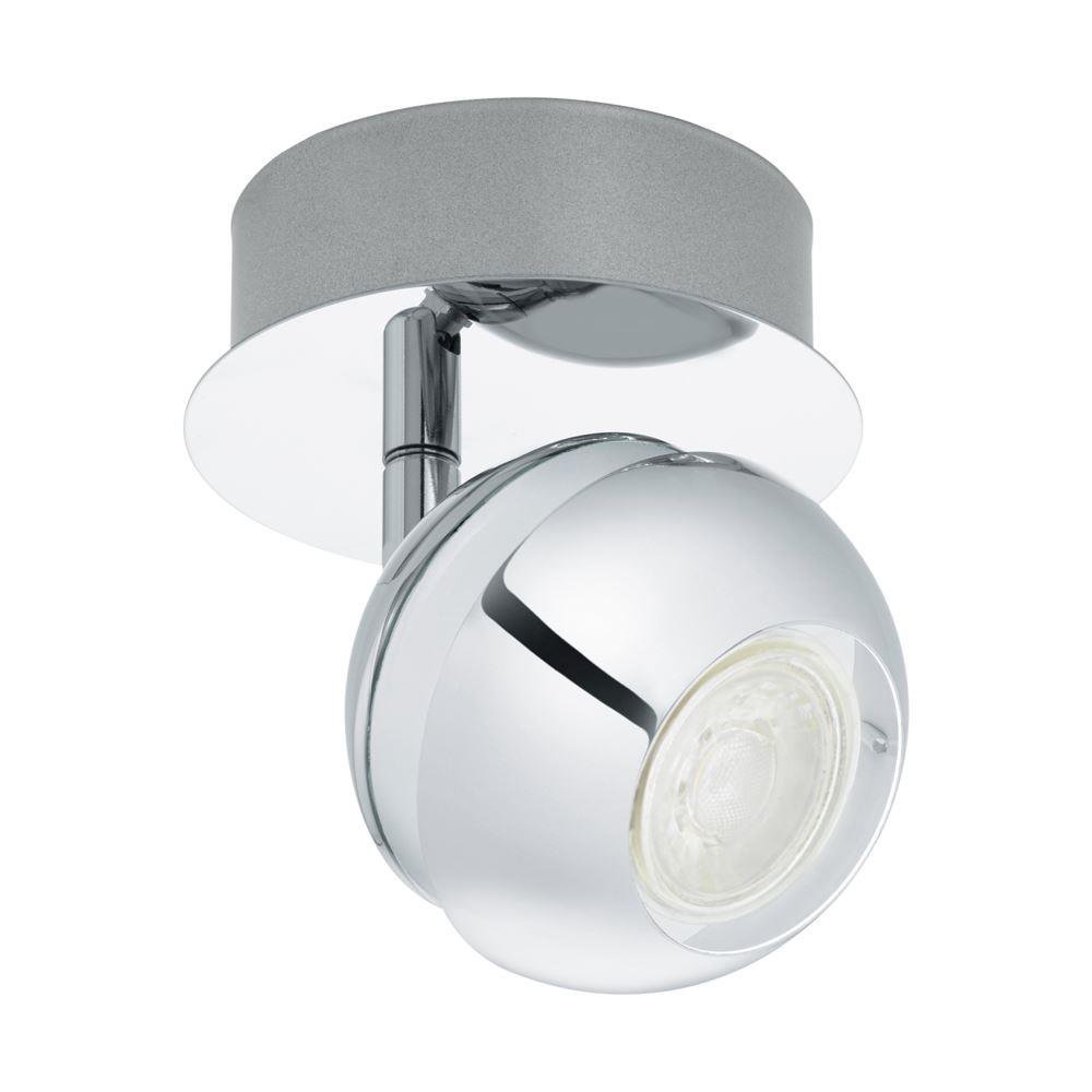 Eglo 95477 Nocito 1 One Light Wall Spotlight In Chrome And White