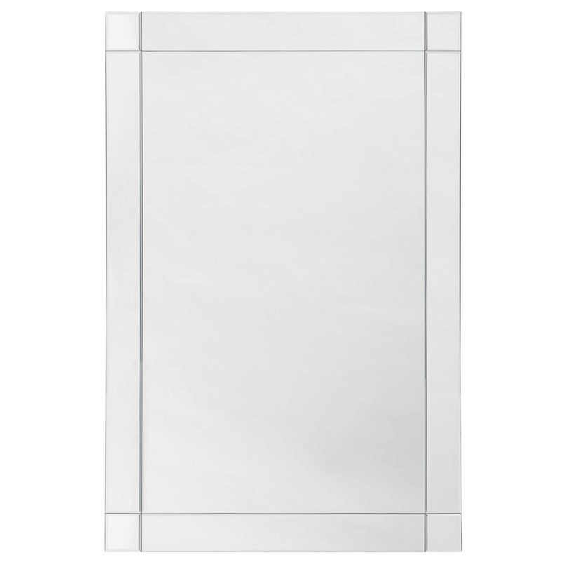 Habitat Rectangular Bevelled Wall Mirror 105x74cm by Argos