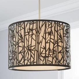 Frances 1 Light Gunmetal Pendant Grey 