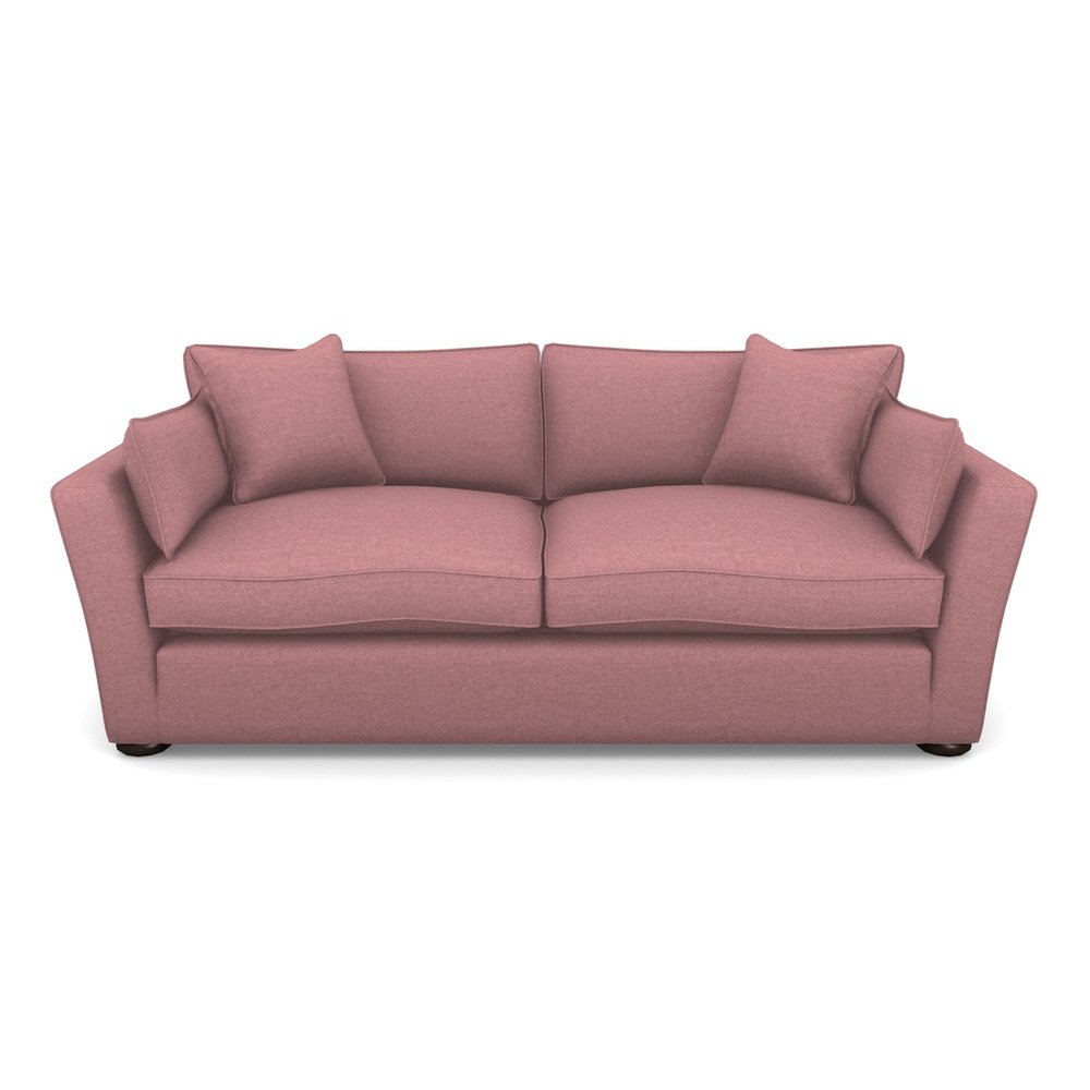 Aldeburgh Sofabed 4 Seater Sofabed in Easy Clean Plain- Rosewood
