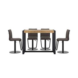 Fire 2.0 Bar Table and 4 Bar Stools