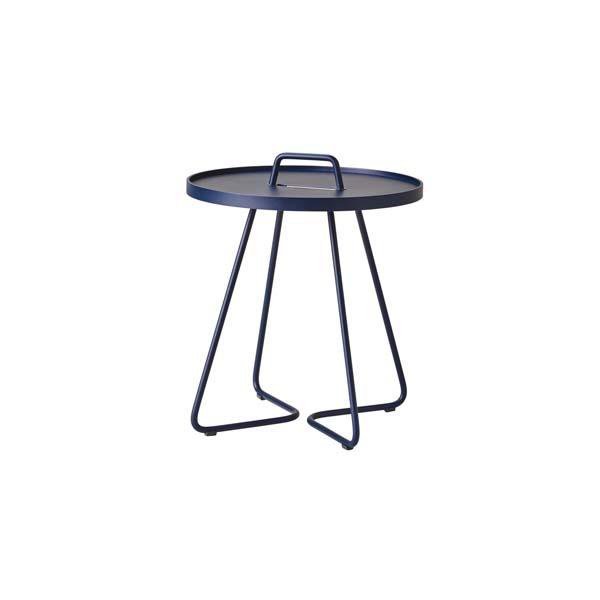 CANE-LINE On-the-move Outdoor Side Table Small Midnight Blue