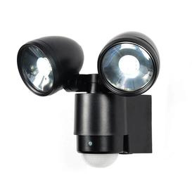 image-Sirocco 2 Light LED Security Spotlight with PIR Sensor - Black
