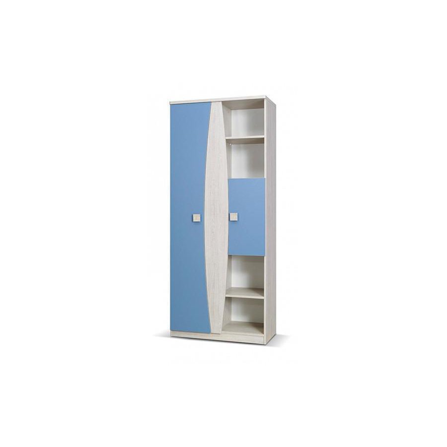 Tenus Tall Cabinet - Light Blue Oak Santana 80cm