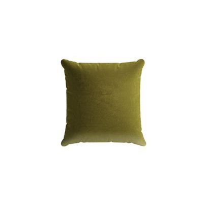 45x45cm Scatter Cushion in Olive Cotton Matt Velvet - sofa.com