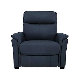 Compact Collection Piccolo NC Leather Static Armchair - NC Ocean Blue