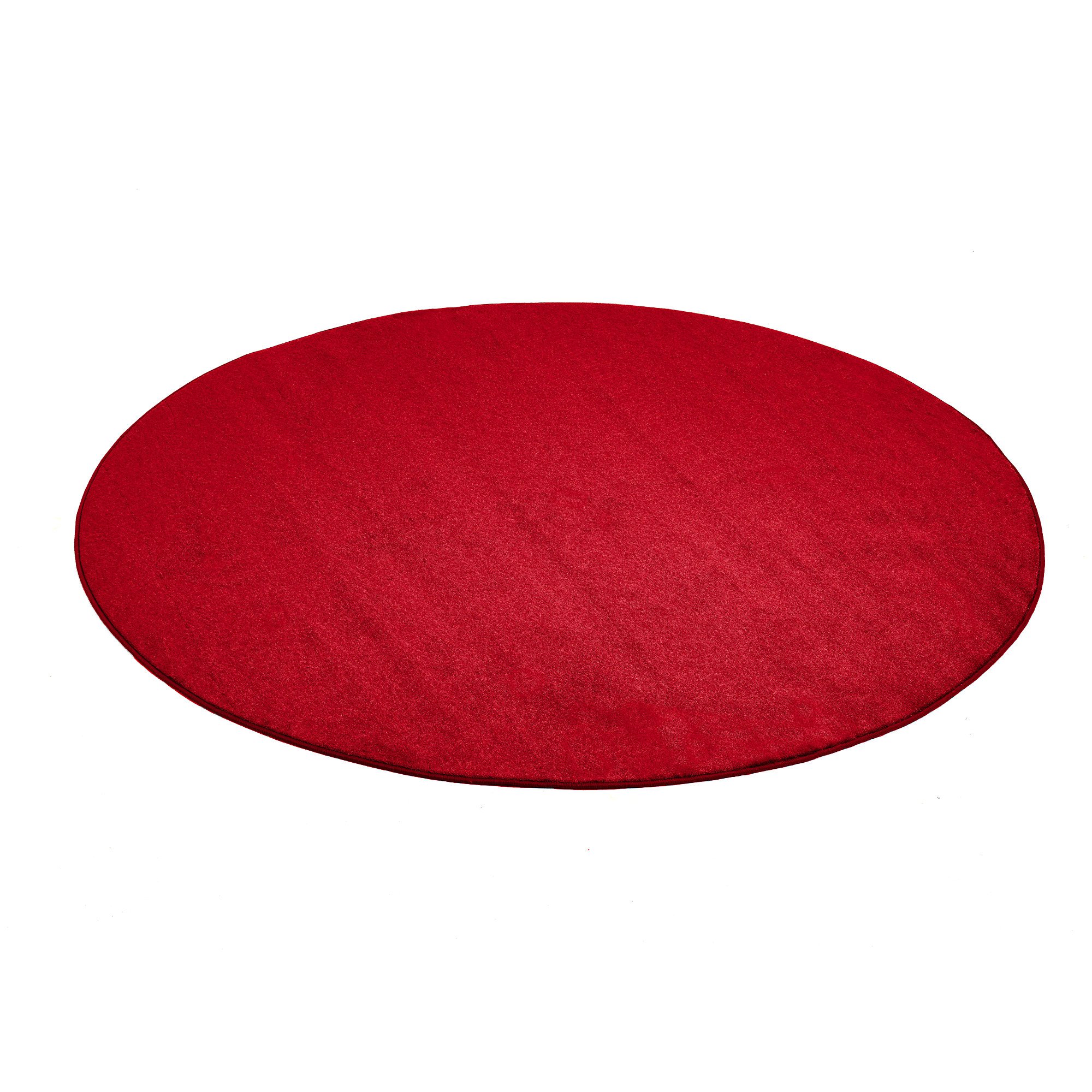 Round play mat KALLE, Ø4000 mm, red
