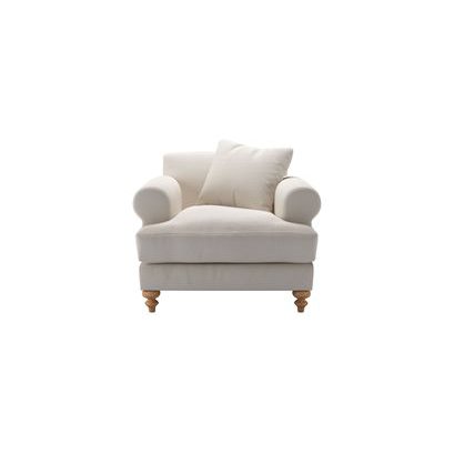 Teddy Armchair in Taupe Brushed Linen Cotton - sofa.com