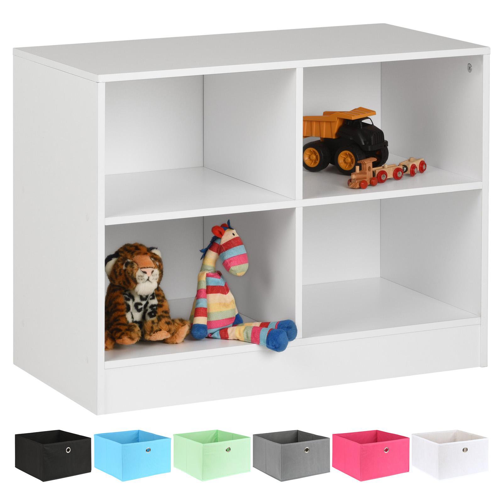 Hartleys White 4 Cube Kids Storage Unit