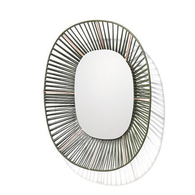 Cesta Mirror - Oval - 47 x 54 cm by ames Green