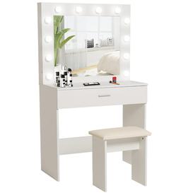 Brittini Dressing Table Set with Mirror