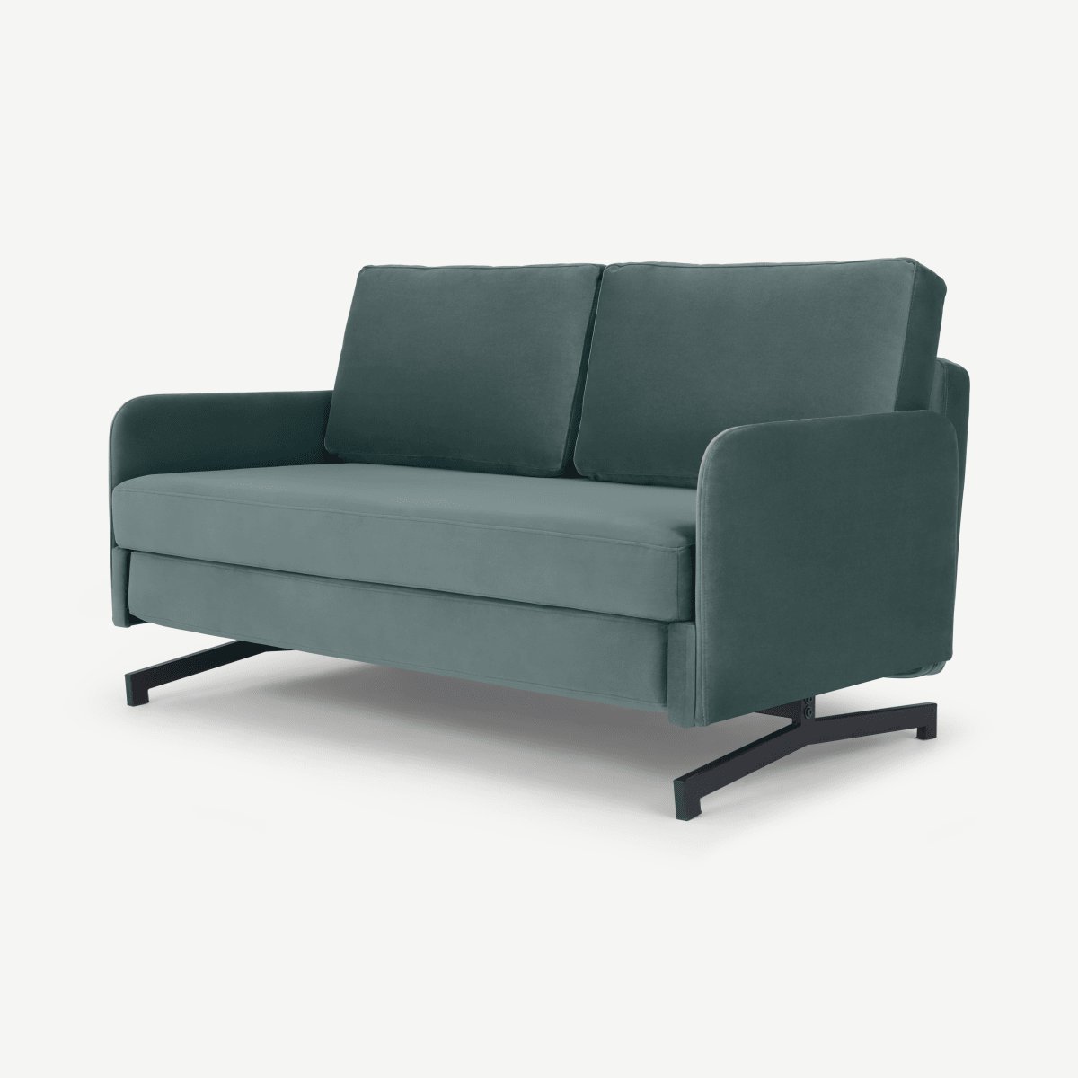 Motti Sofa Bed, Slate Blue Recycled Velvet by