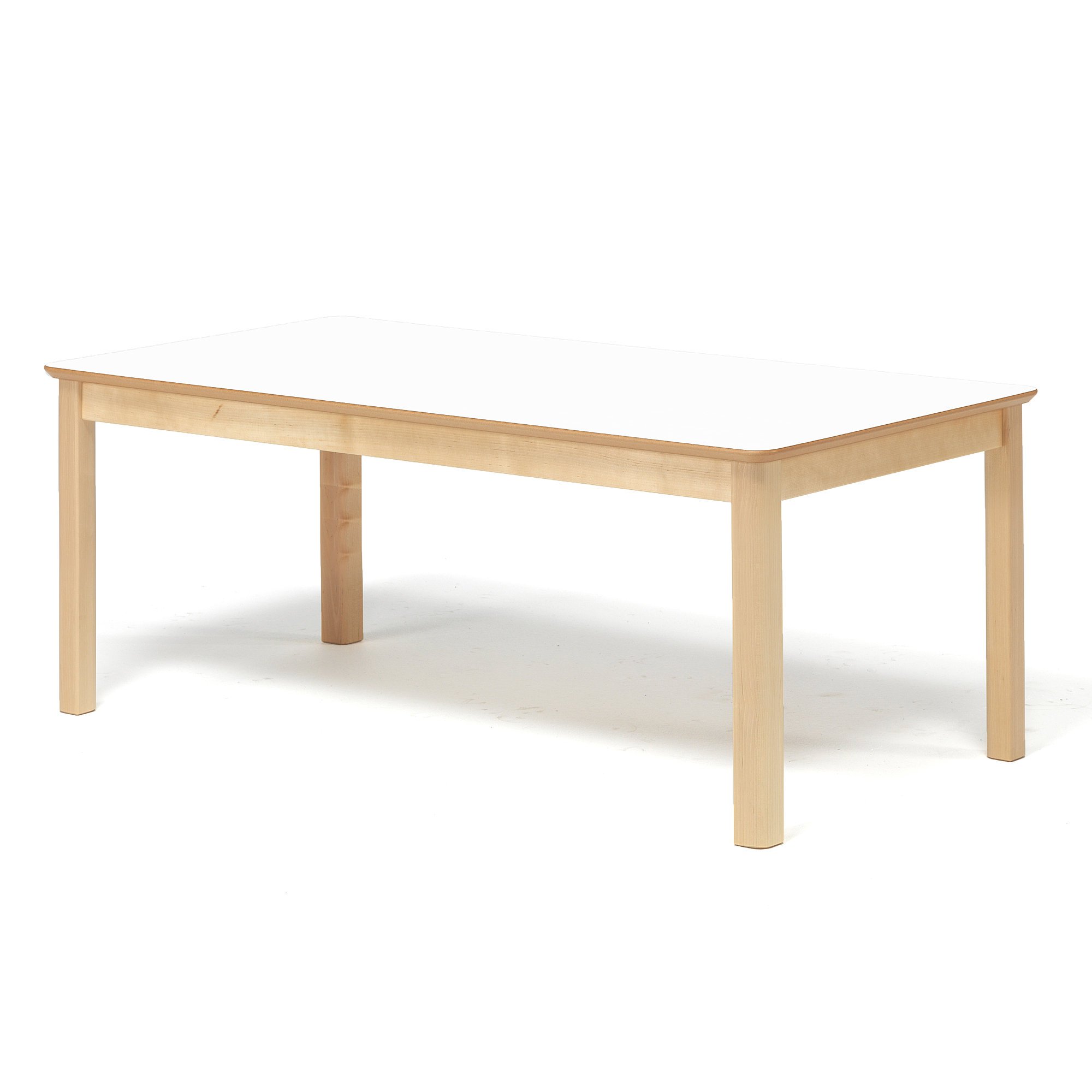 Children's table ZET, birch with white, 1200x600x550 mm