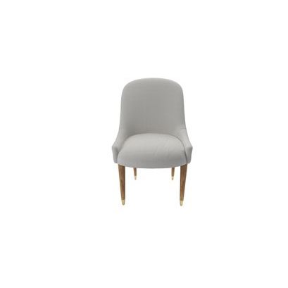 Arabella Dining Chair in Alabaster Brushed Linen Cotton - sofa.com