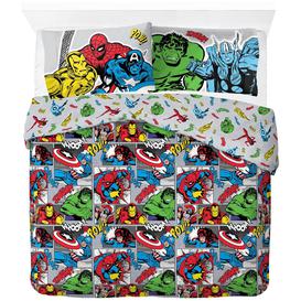 image-Marvel Kids Comics Pure Cotton Bedding Set - Double