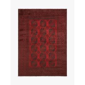 image-Gooch Luxury Hand Knotted Afghan Elephant Rug, Red