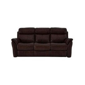 Relax Station Revive 3 Seater SK Leather Power Recliner Sofa - Dark Brown