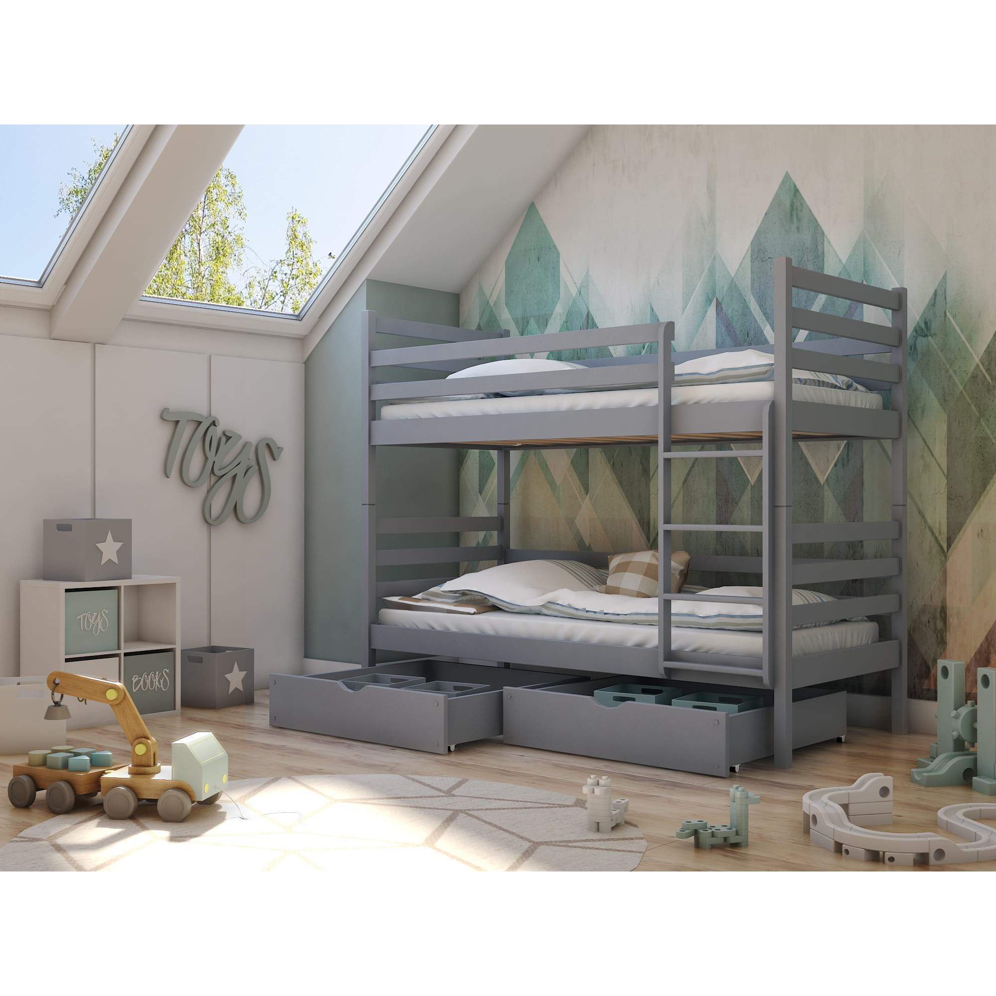 Wooden Bunk Bed Nemo With Storage, Argos Home Heavy Duty Bunk Bed Frame Grey
