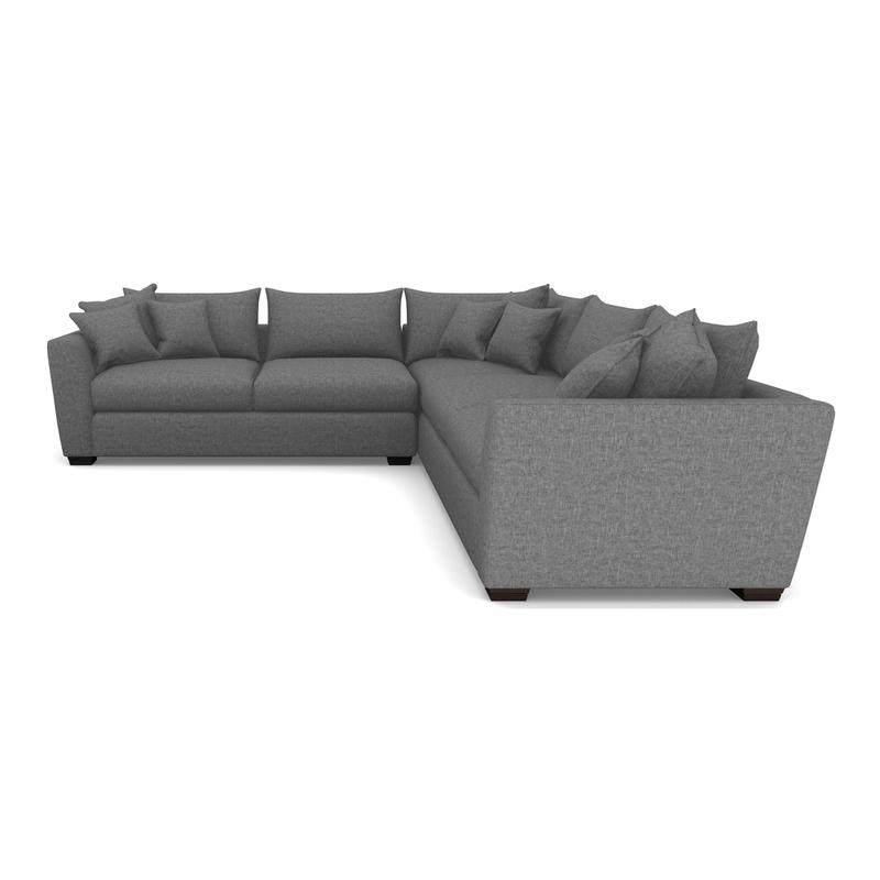 Hambledon corner sofa Large Corner Group in Easy Clean Plain Ash by
