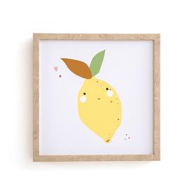 Fruta Child's Framed Lemon Print