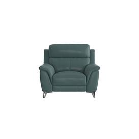 Contempo NC Leather Power Recliner Armchair - NC Lake Green