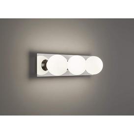 Modern LED Polished Chrome 3 Light Bar IP44 Bathroom Over Mirror Wall Light