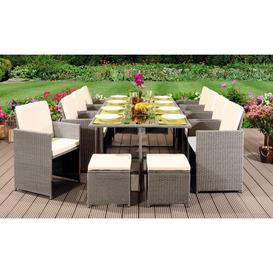 Shyann 12 Seater Dining Set with Cushions