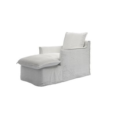 Isaac Chaise Armchair in Pumice House Basket Weave - sofa.com
