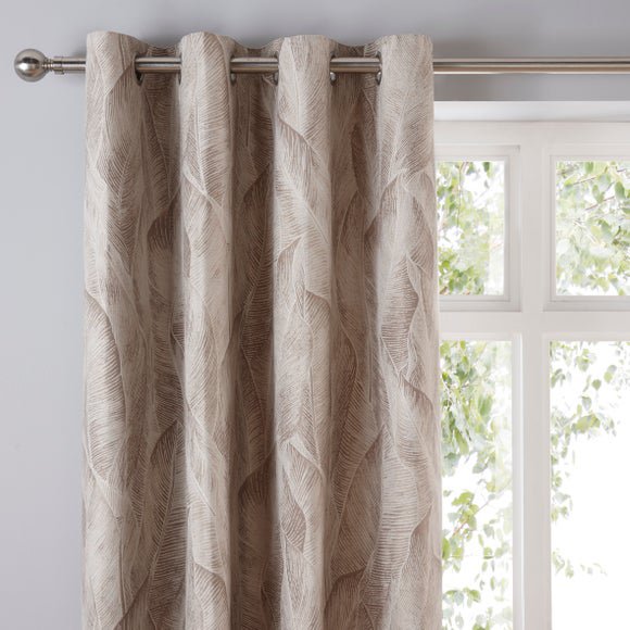 Malawi Natural Eyelet Curtains Natural