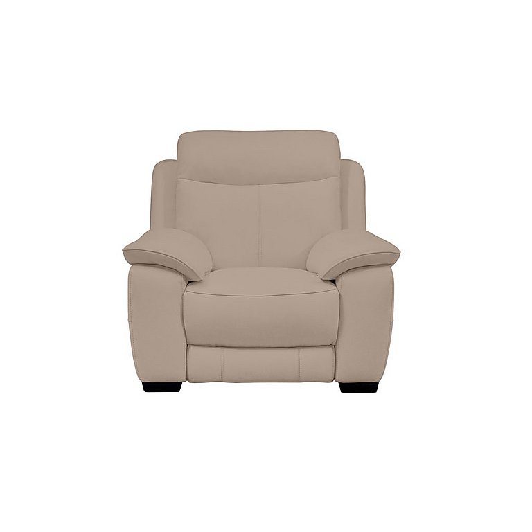 Starlight Express BV Leather Power Armchair with Headrest - BV Pebble