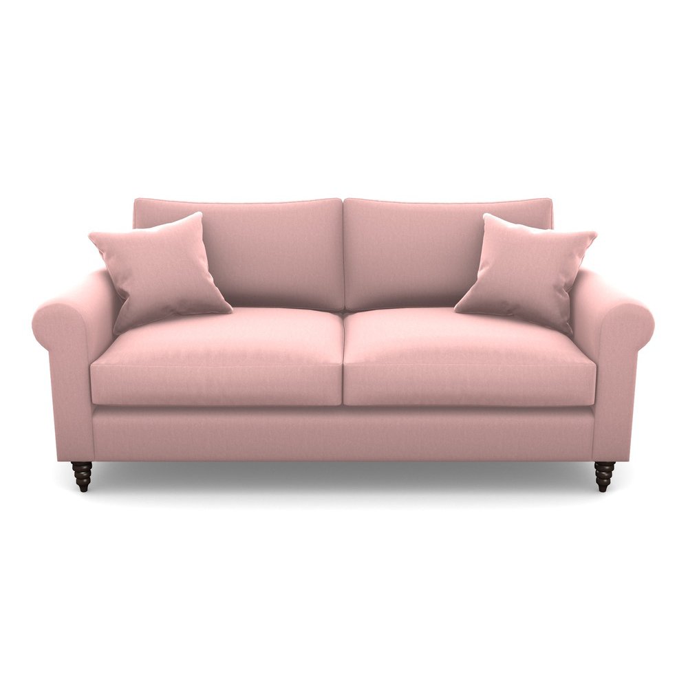 Apuldram 3 Seater Sofa in Clever Matt Velvet- Blush