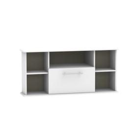 Colby Corner TV Unit Grey 5 Shelves 1 Drawer