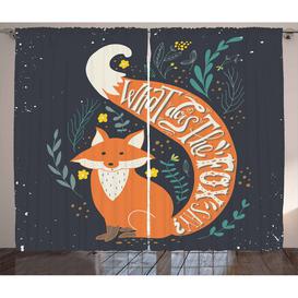 image-What Does the Fox Say? Hipster Animals Know Better Habitat Creature Illustration Room Darkening Curtains
