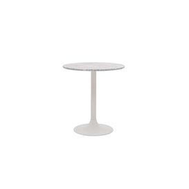 Genoa Round Dining Table - 60-cm - Carrara Marble