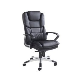 Grenero High Back Faux Leather Executive Chair, Black