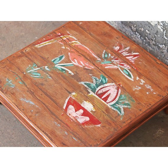 Ornate Low Side Table   Medium