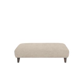 Boutique Splendour Fabric Bench Stool - Meridian Oyster with Grey Feet